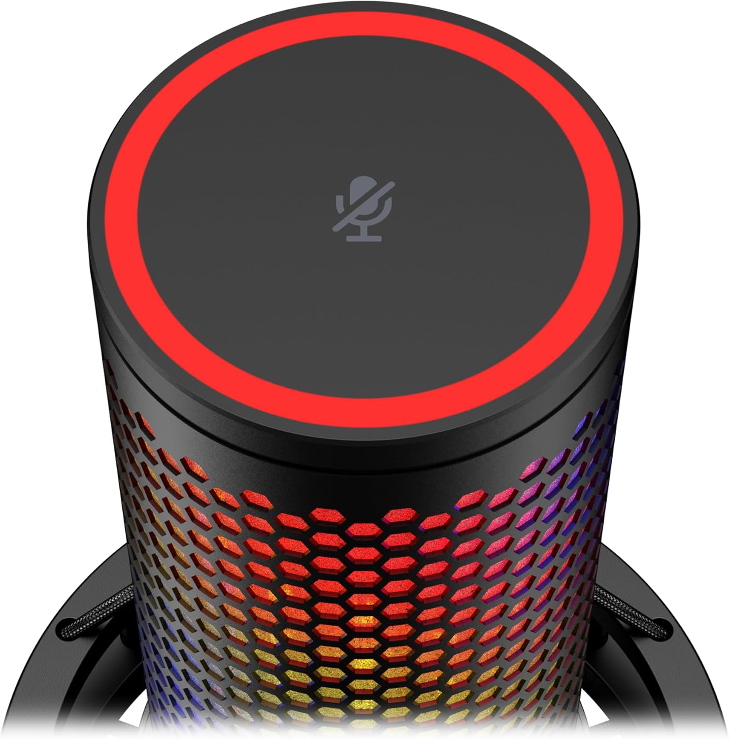 Hyperx Quadcast 2 S &ndash; USB Microphone, with RGB Lighting, Streaming and Podcasting, with On-Board Controls, LED Lighting, Removable Shock Mount, PC, Mac, USB-C - Black