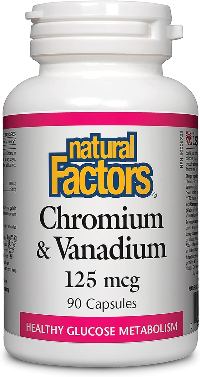 Natural Factors Chromium & Vanadium Cap 90 (Multi-Pack) image number 2