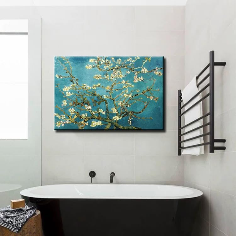 Weiyiart Almond Blossom Tree - Vincent Van Gogh Art Reproduction. Giclee Canvas Prints Wall Art for Home Decoroffice Decorations 24X36 image number 3
