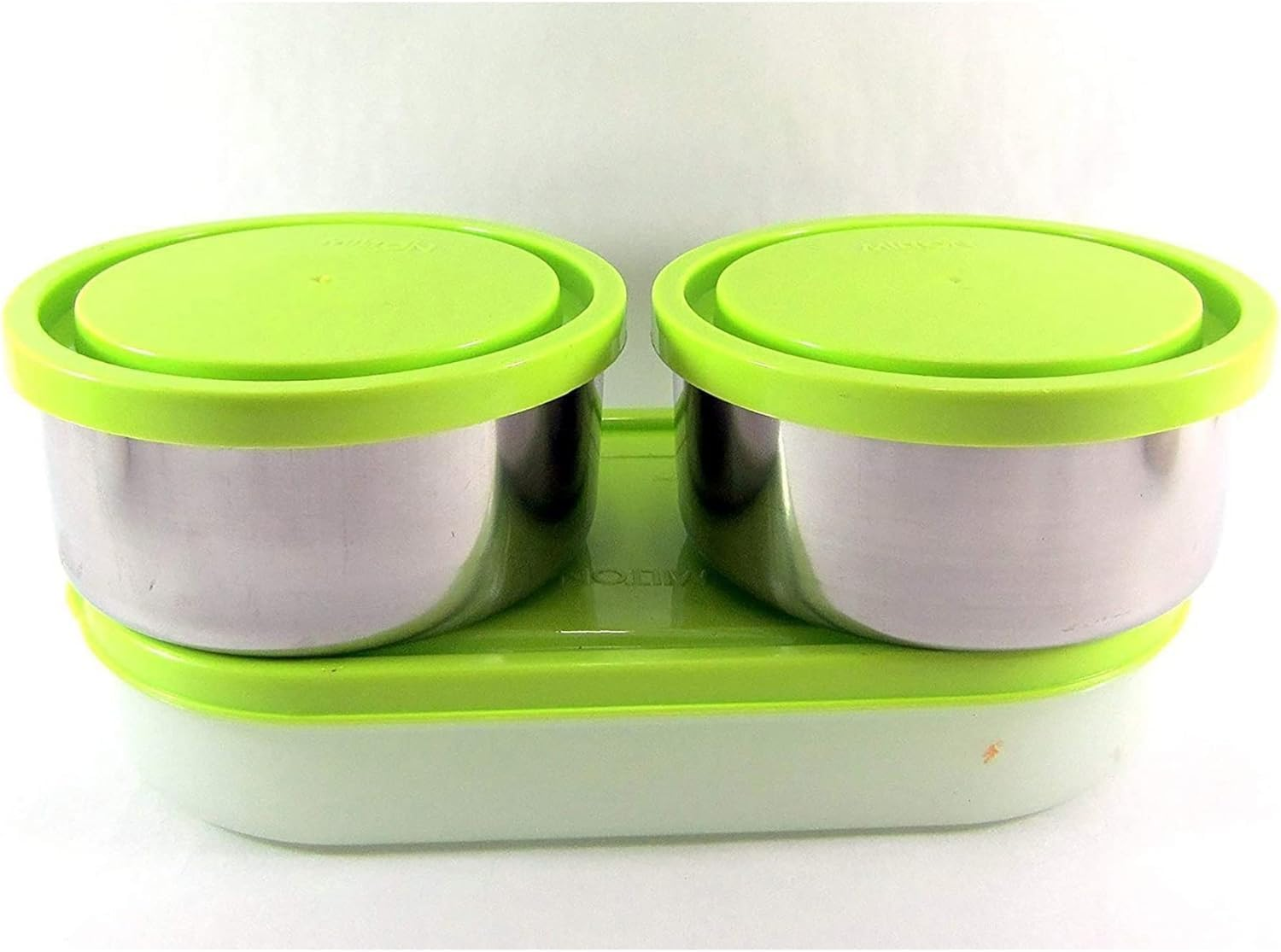 Milton Lunch Box Set for Adults and Kids, Bento Box with Jacket, Stainless Steel, Leak Proof, Perfect for Meal Prep, Snack Box, Food Storage & School, Easy to Clean, Executive 3 Containers, Green