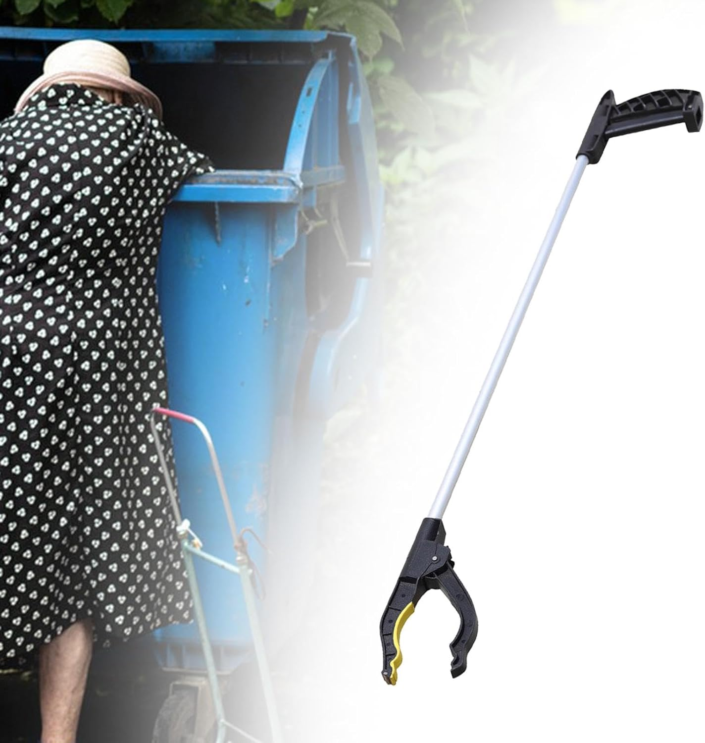 Grabber Reacher Tool Trash Picker Multifunctional Ergonomic Claw Litter Pick up Tool Garbage Clamp for Lawn Elderly Top Shelf image number 2