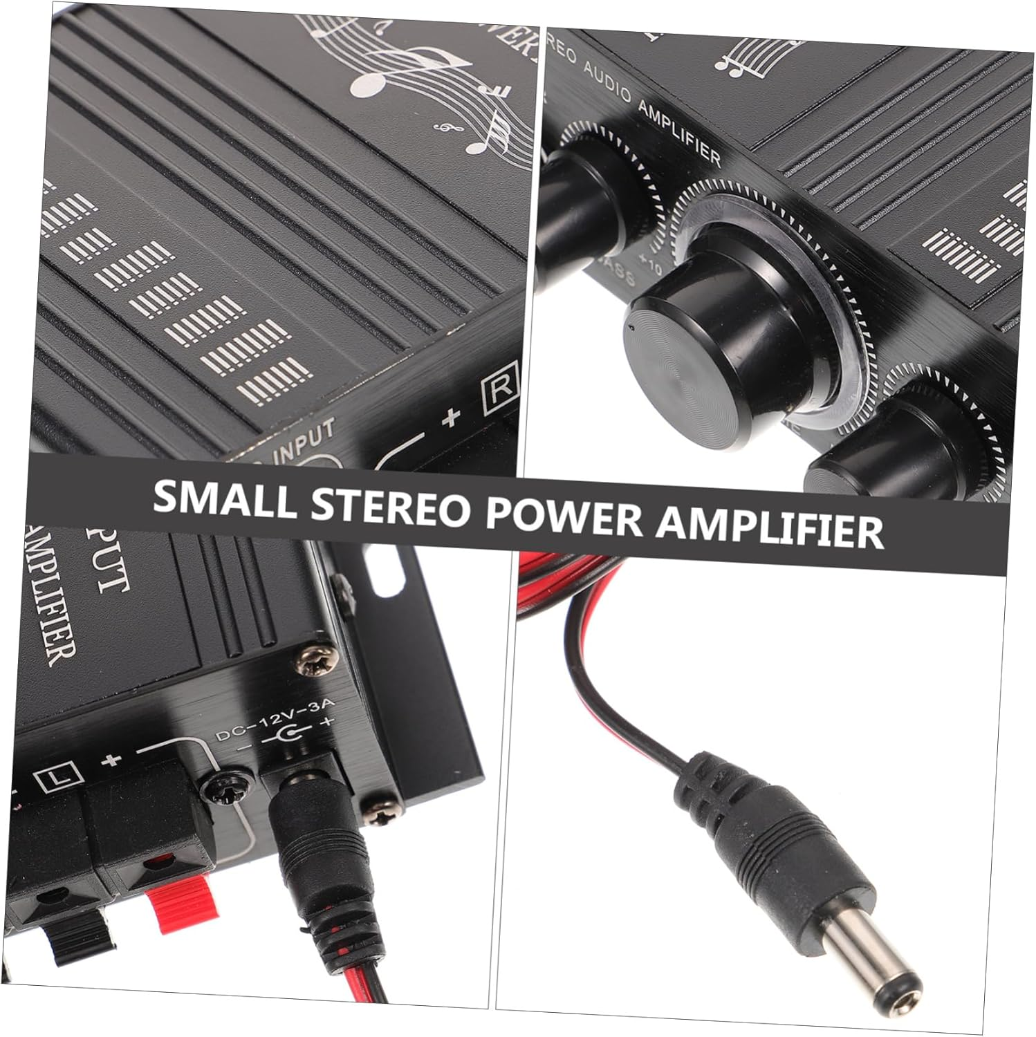 SEWOART Mini Stereo Amplifier Amplifier for Home Car and Motorcycle Audio Systems Easy Operation and Sound image number 2