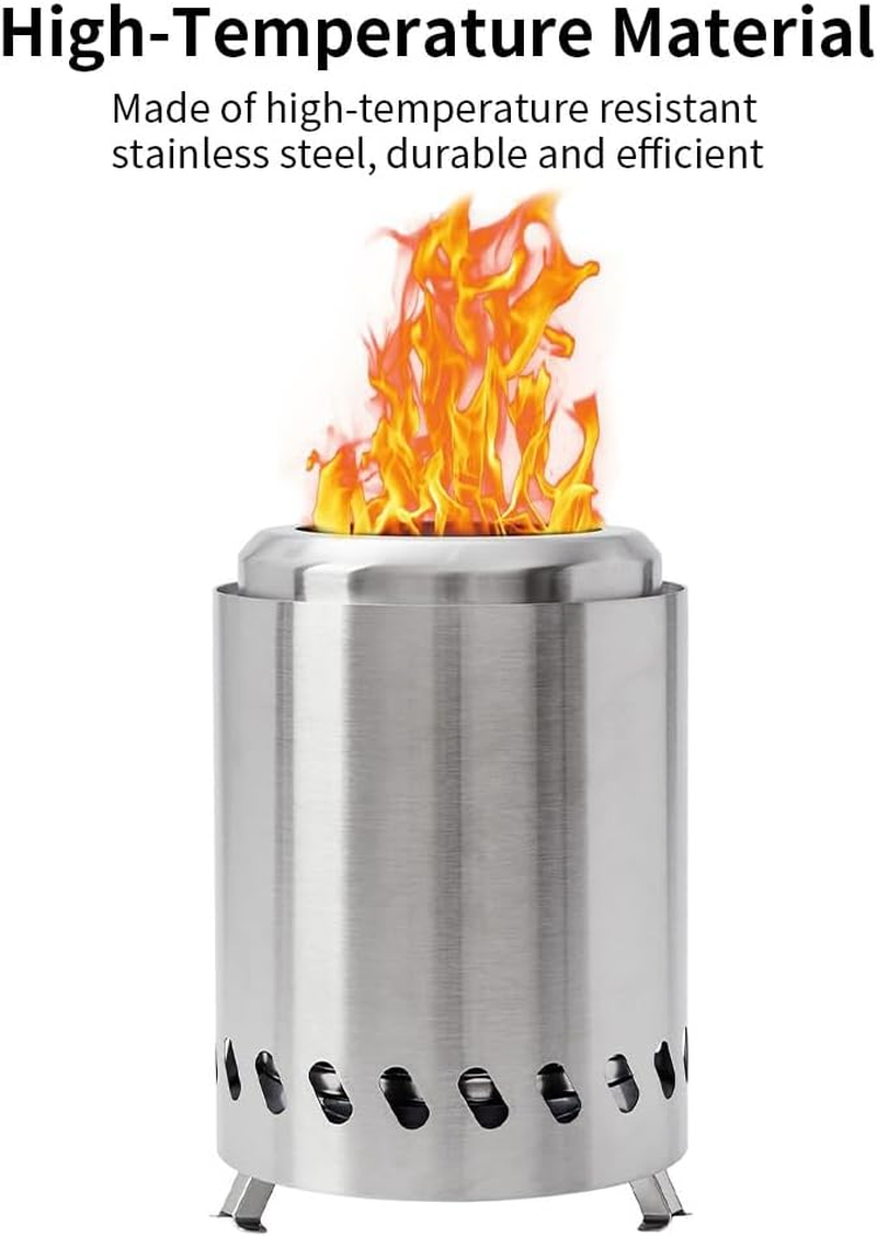 Smokeless Fire Pits for outside Portable Fire Pit Small Firepit Ideal for Outdoor Camping RV Use Perfect for Roasting Marshmallows Smokeless Firepit image number 5