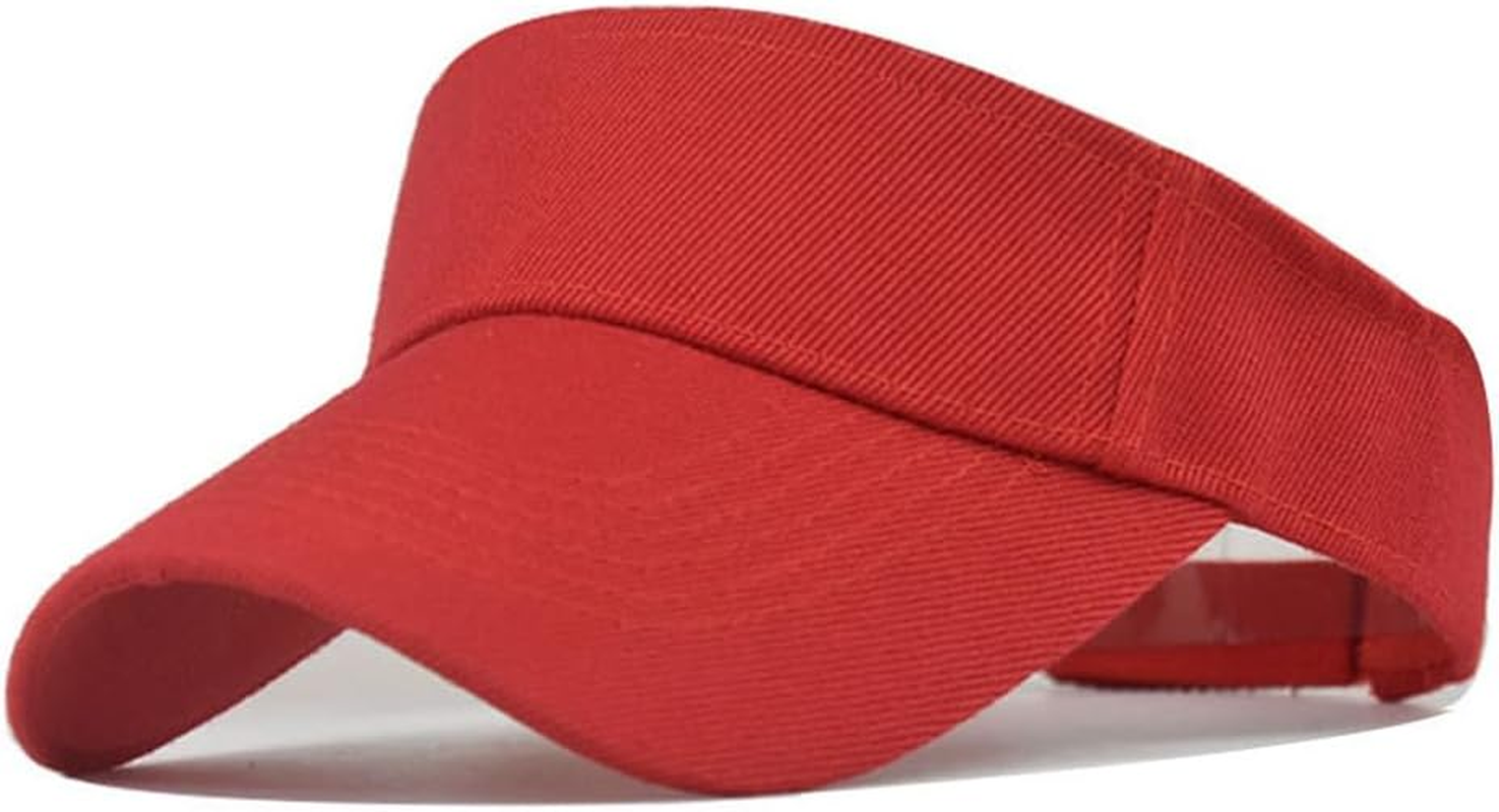 Sport Sun Visor Hats Cotton Outdoor Tennis Running Visors Caps Empty Top Adjustable Baseball Beach Cap for Men Women