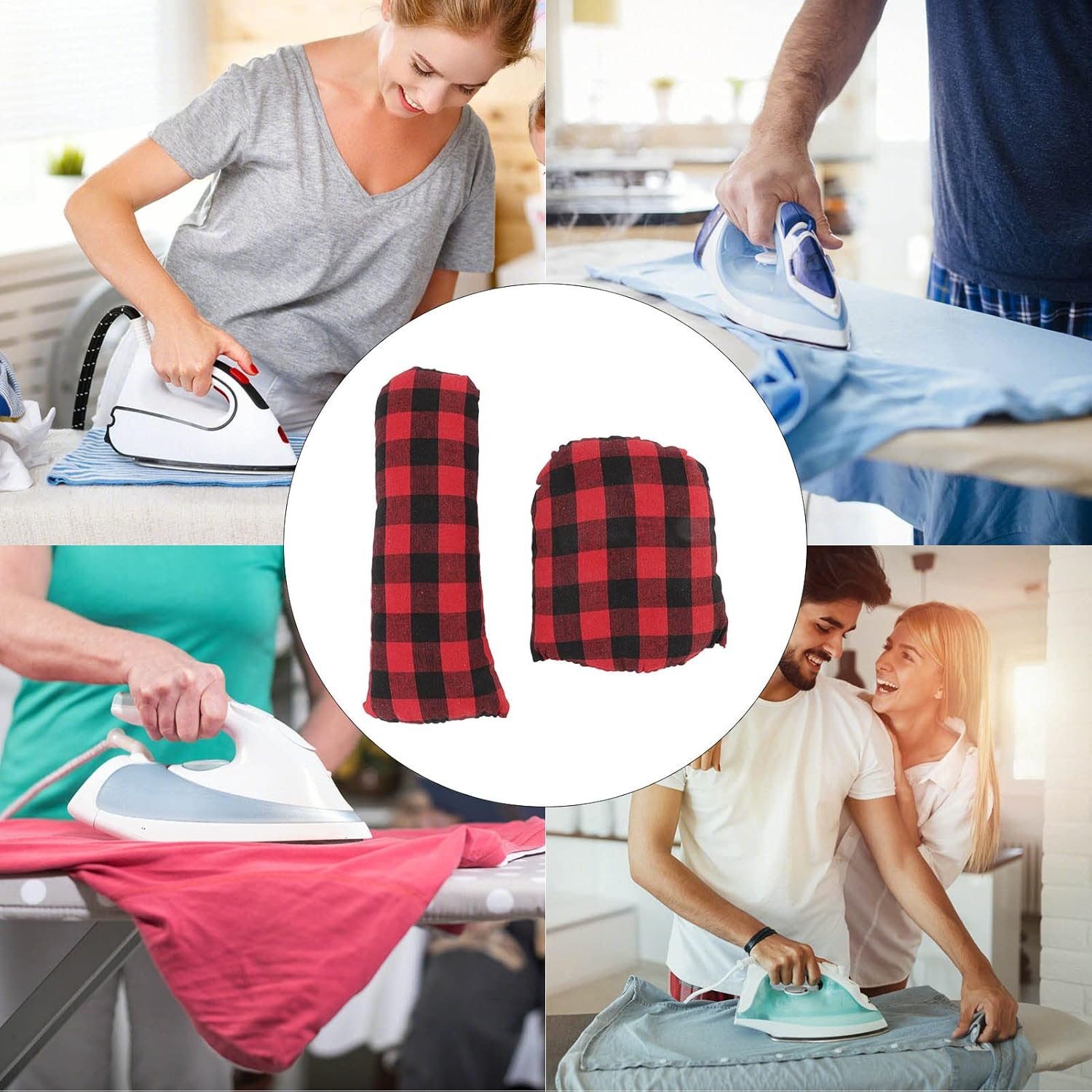 2Pcs Tailor Ham Seam Roll, Dressmaking Sleeve Roll Pressing Tool, for Steam Ironing during Sewing to Obtain a Smoother image number 1