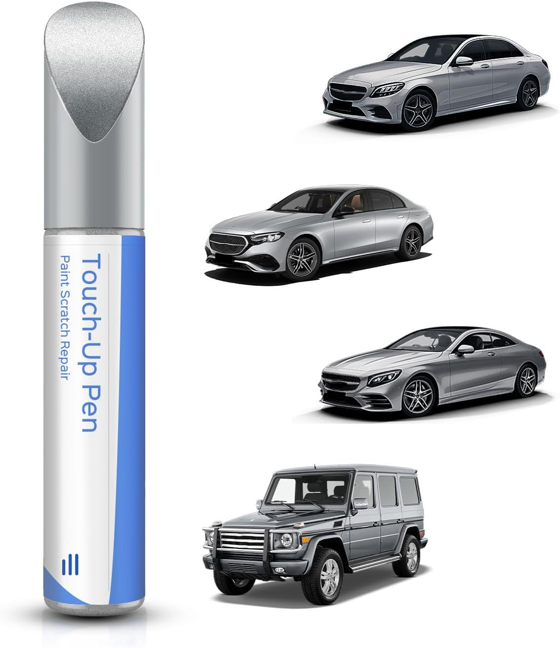 775/9775 Iridium Silver Metallic Touch up Paint Compatible with Mercedes-Benz Exact Match&ndash;Chips and Nicks Touch Up
