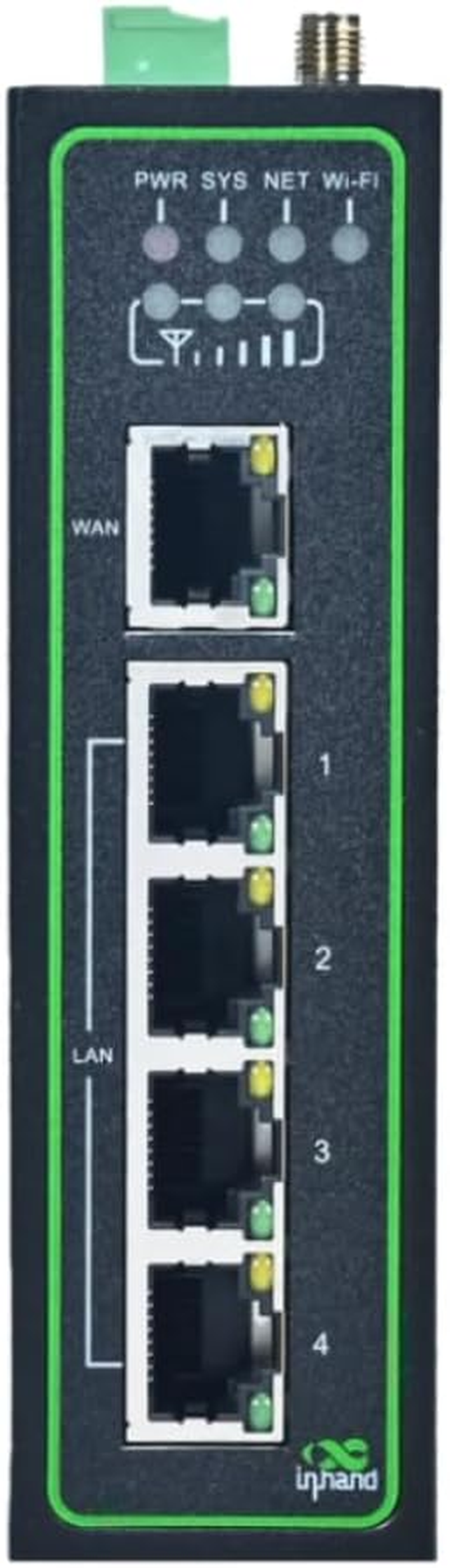 Inhand Networks IR315 Compact Industrial 4G LTE Router, Iot Router, Five Ethernet Ports, Dual SIM, Cloud Management, IO Ports, RS232+RS485, Router for Caravans RV Boat (4*IO Ports) image number 1