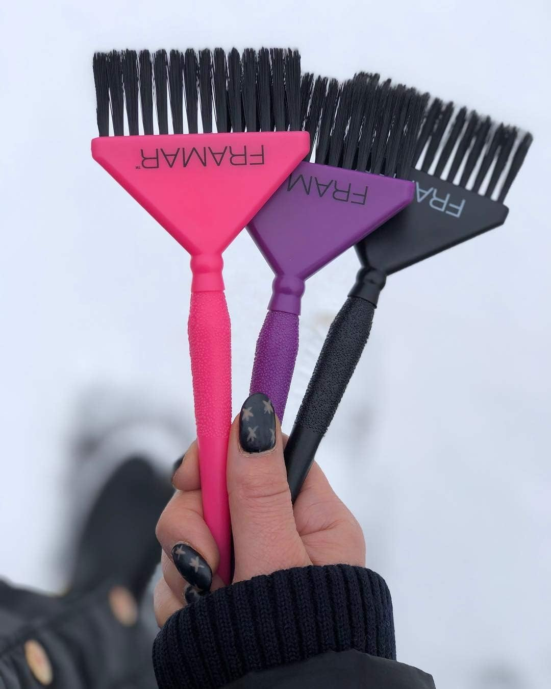 Framar Big Daddy Brush Set, Hair Color Brush Set - Hair Coloring Brush, Hair Dye Brush, Root Touch up Brush - 3 Pack image number 5