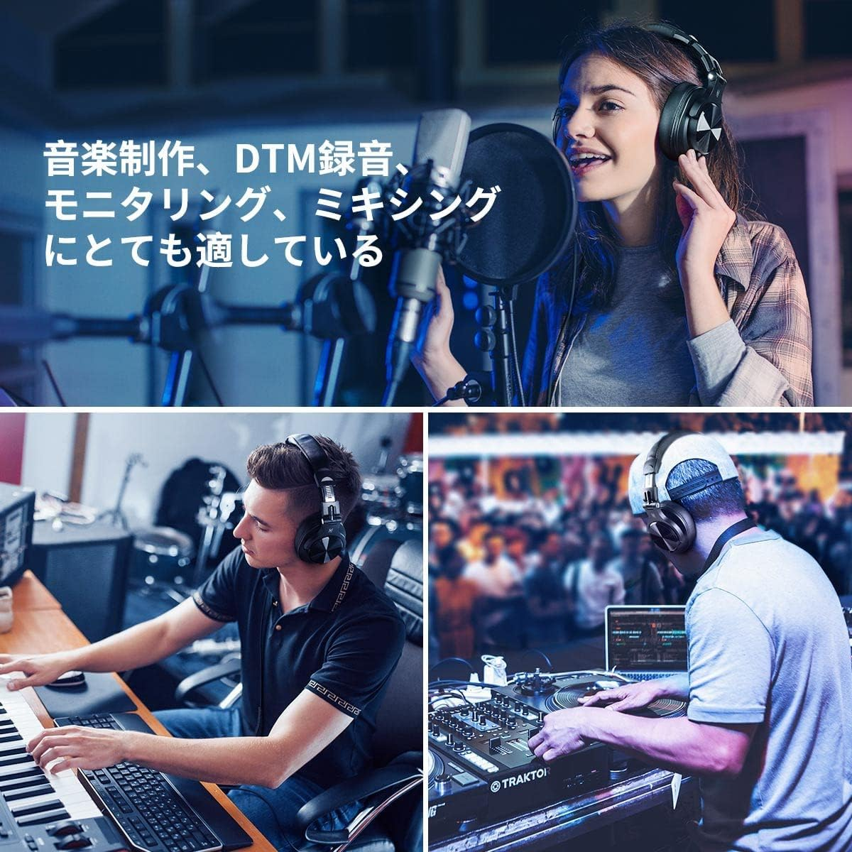 Oneodio A71 Headphones Wired 40Mm Driver Monitor Headphones over Ear 6.35 & 3.5Mm Jack Sealed for Musical Instrument Practice Mixing Music Watching Movies Cell Phone PC MP3/4