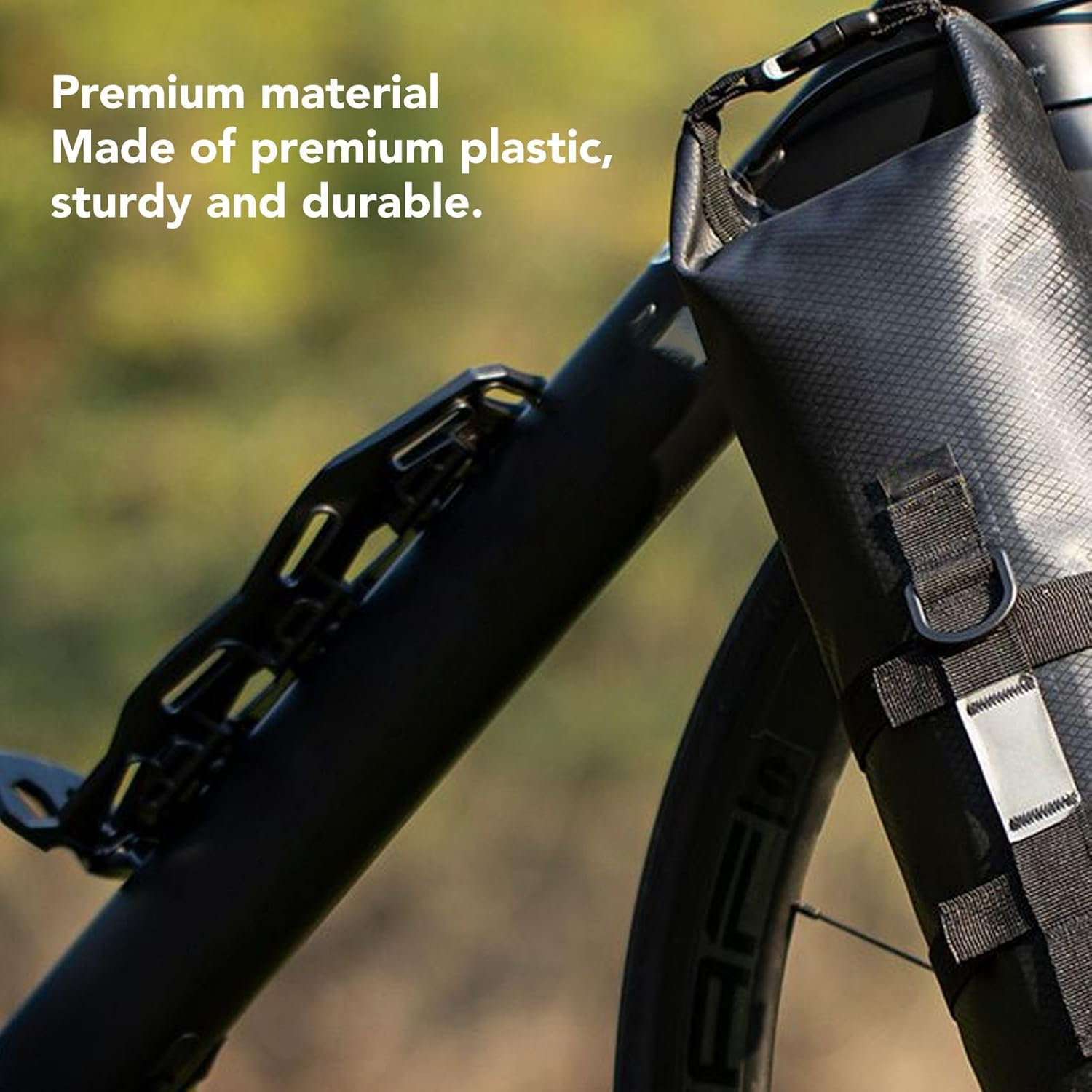 Bike Front Fork Cage Universal Water Bottle & Bag Mount for Road Bikes, Secure & Water Proof Cycling Accessory with Installation Kit image number 2