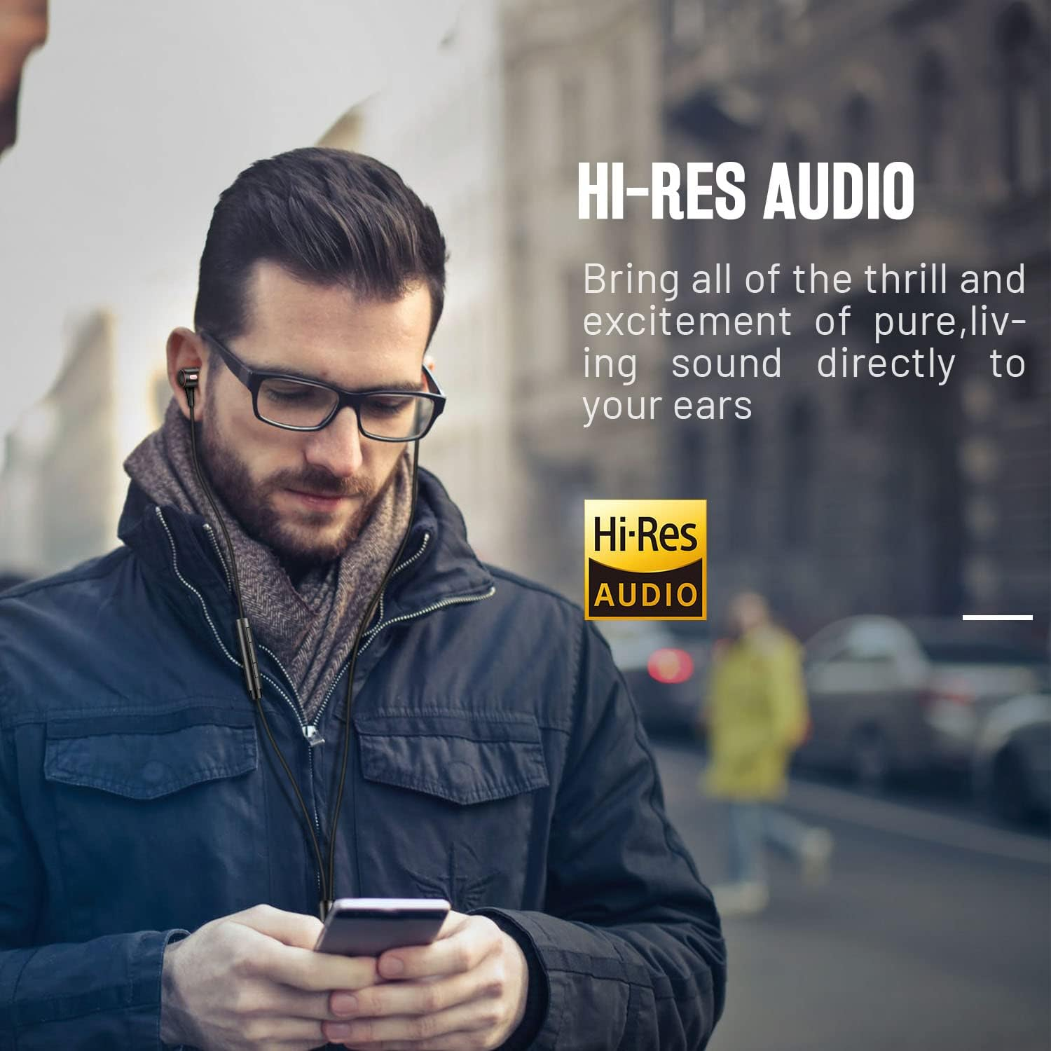 USB C Headphones, USB Type-C Wired Earphones In-Ear Earbuds Headset with Mic and Volume Control Compatible with Ipad Pro, Samsung Galaxy S22 S21 Ultra S20 S20 FE, Google Pixel Xiaomi Huawei Oneplus image number 3