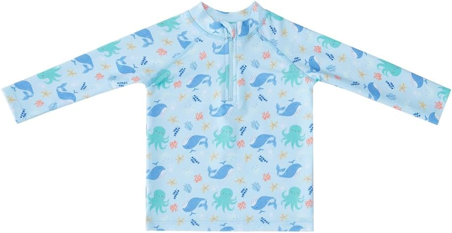 Big Softies Long Sleeve Rashie with Short & Hat - Whale, Size 0 image number 5