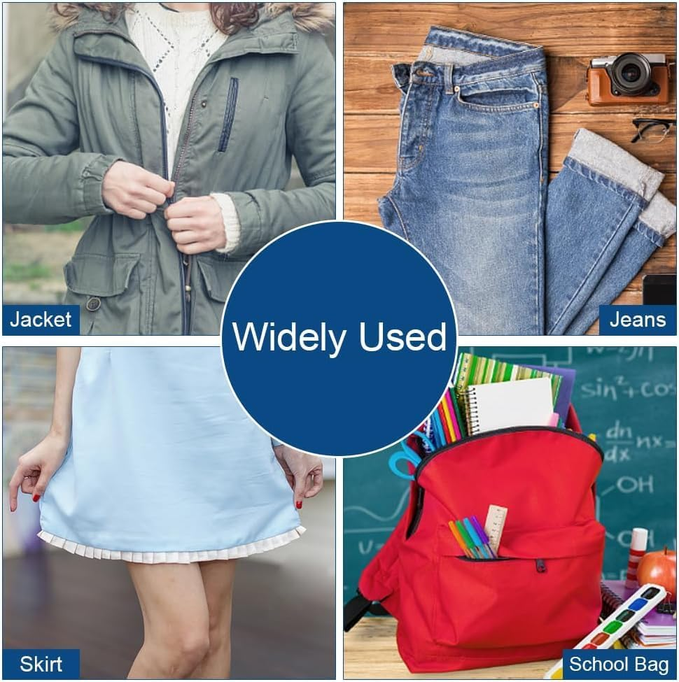 6PCS Presser Feet Concealed Invisible Zipper Sewing Machine Presser Foot Compatible with Brother Compatible with Babylock Low Shank Snap-On Sewing Machines Spare Parts