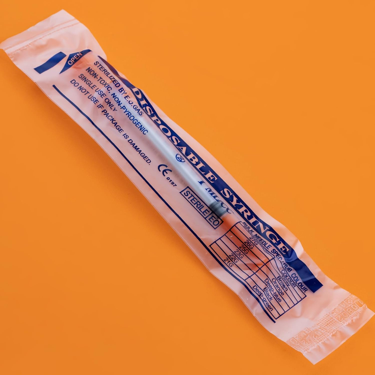 20Pcs/Pack 1Ml/Cc Syringe with 30G (8Mm) Needle, Lab Supplies, Individually Wrapped image number 1