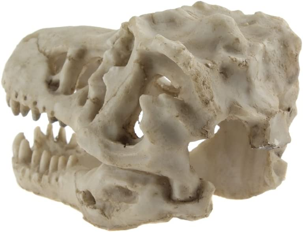 Emours Reptile Hideout Skull Vivarium Aquarium Fish Tank Ornament Cave Decoration