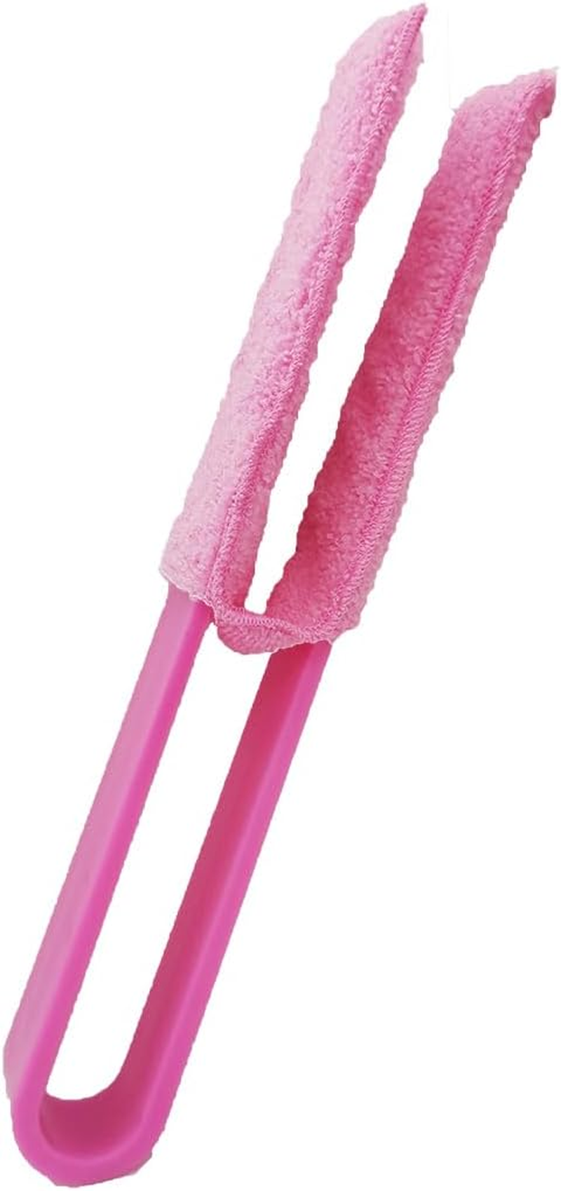 Orivin 2 Pcs Blinds Duster, Removable Dual Head Cleaning Tool,Microfiber 2 Pronged Washable Duster, for Window Blinds (Green, Rose) image number 1