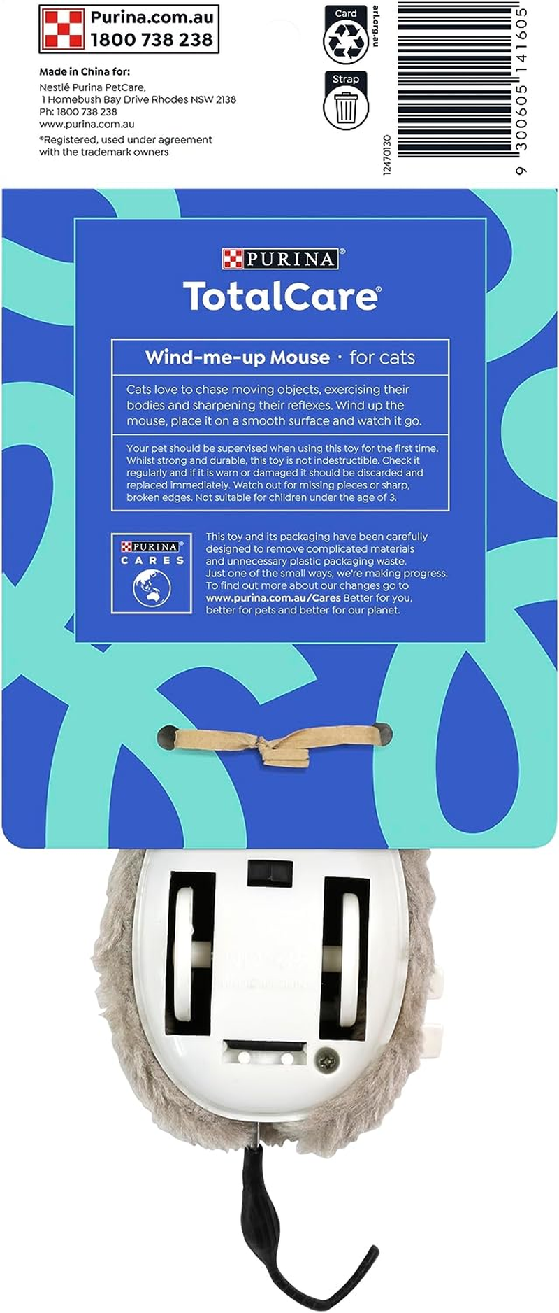 TOTAL CARE Cat Toy Wind-Me-Up Mouse 1 Piece image number 6