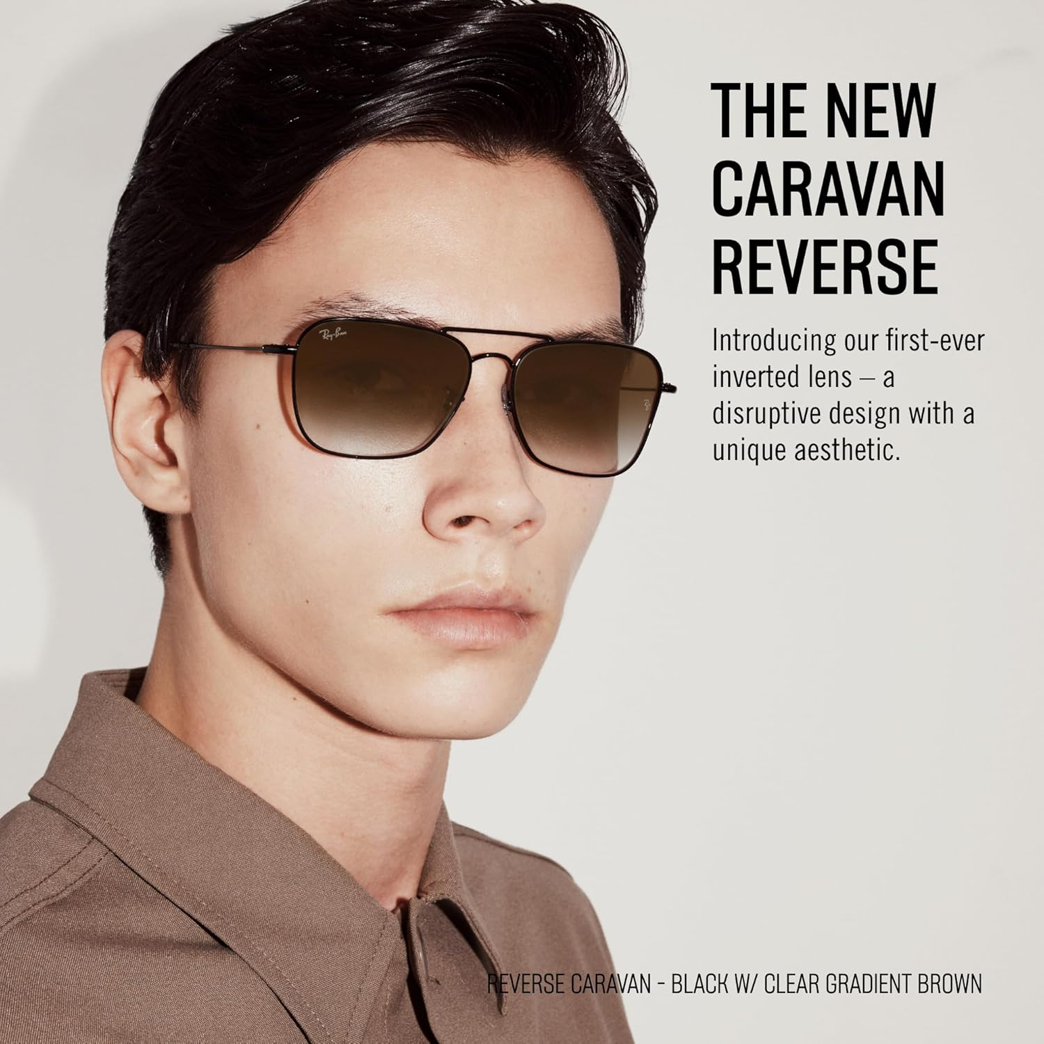 RAY-BAN Caravan Reverse Non Polarised Sunglasses, 0RBR0102S, Arista Gold & G-15 Green, 58Mm image number 4