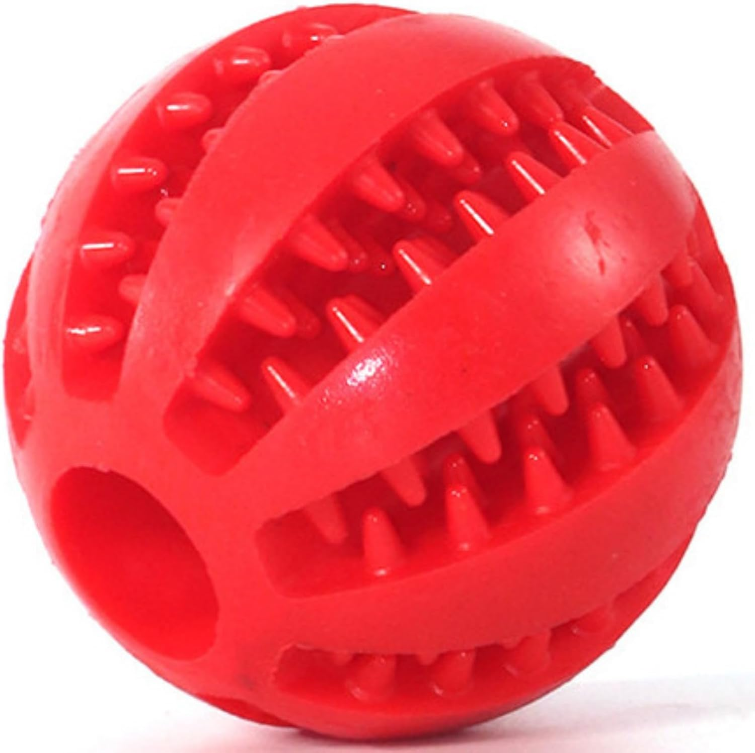 CHUANGOU Pack of 2 Dog Toy Ball, Chew Toys Made of Natural Rubber, Dog Ball with Dental Care Function, Natural Rubber Dog Feeder Ball, Bite Resistant Dog Toy image number 3