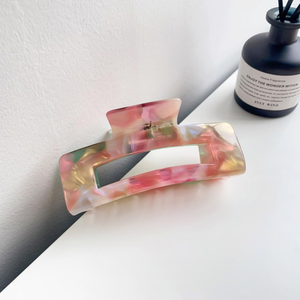 Pack of 1 Women'S Hair Clips, Large Acetate Hair Claw Clip, Hair Clips for Thick Hair, Non-Slip Hair, Jaw Clips, Headwear, Hair Accessories, Hair Styling Accessories for Women, Girls, Purple C image number 5