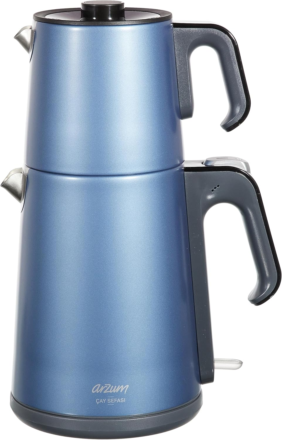 Arzum Tea Makers, Electric Turkish Tea Maker, 1650 W Power, 1.2 L Teapot, 1.8 L Kettle, Stainless Steel, Keep Warm Function, Boil Dry Protection, Wireless Use, Copper Red