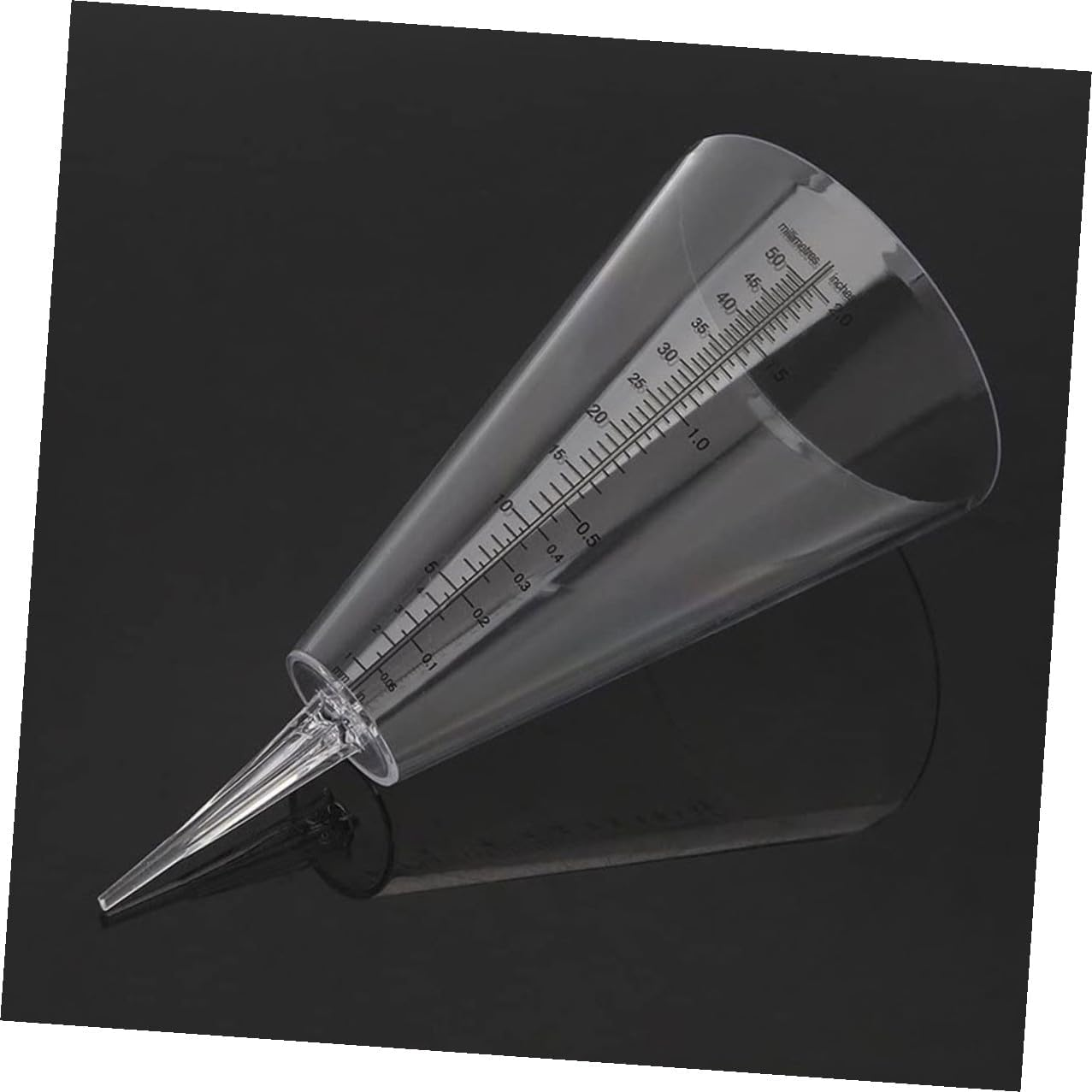 NOLITOY 2Pcs Transparent Lawn Rain Gauge with Spike Outdoor Rainfall for Accurate Measurement Plastic Rain Gauge for Garden Lawn Backyard Use image number 4