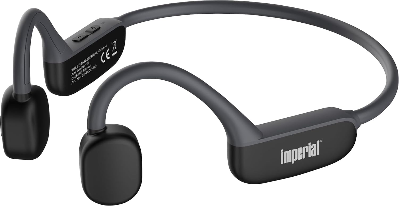 Imperial Blutc Active 2 Bone Sound Headphones (Bone Conduction, Bluetooth 5.3, 32GB Memory, 11 Hours Playtime, Sweat Resistant) - Black image number 3