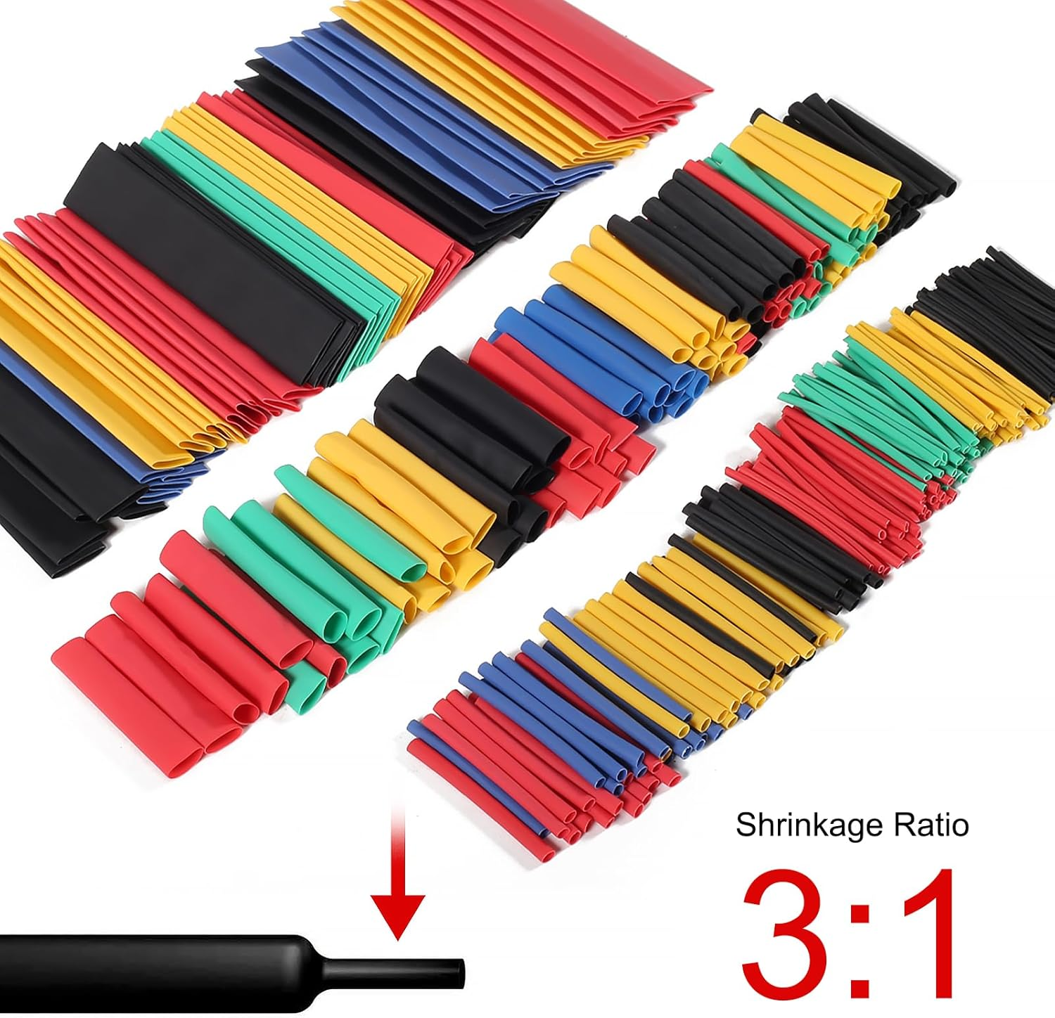 DIANN 328Pcs Heat Shrink Tubing 8 Sizes Electric Insulation Tube Kit Industrial Shrink Wrap Tube for Cable Wire Repair image number 3