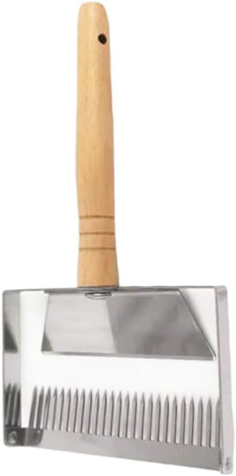 Honey Uncapping Fork Iron Stainless Steel Honeycomb Honey Scraper,Wooden Handle Beekeeping Beekeeper Equipment Tool