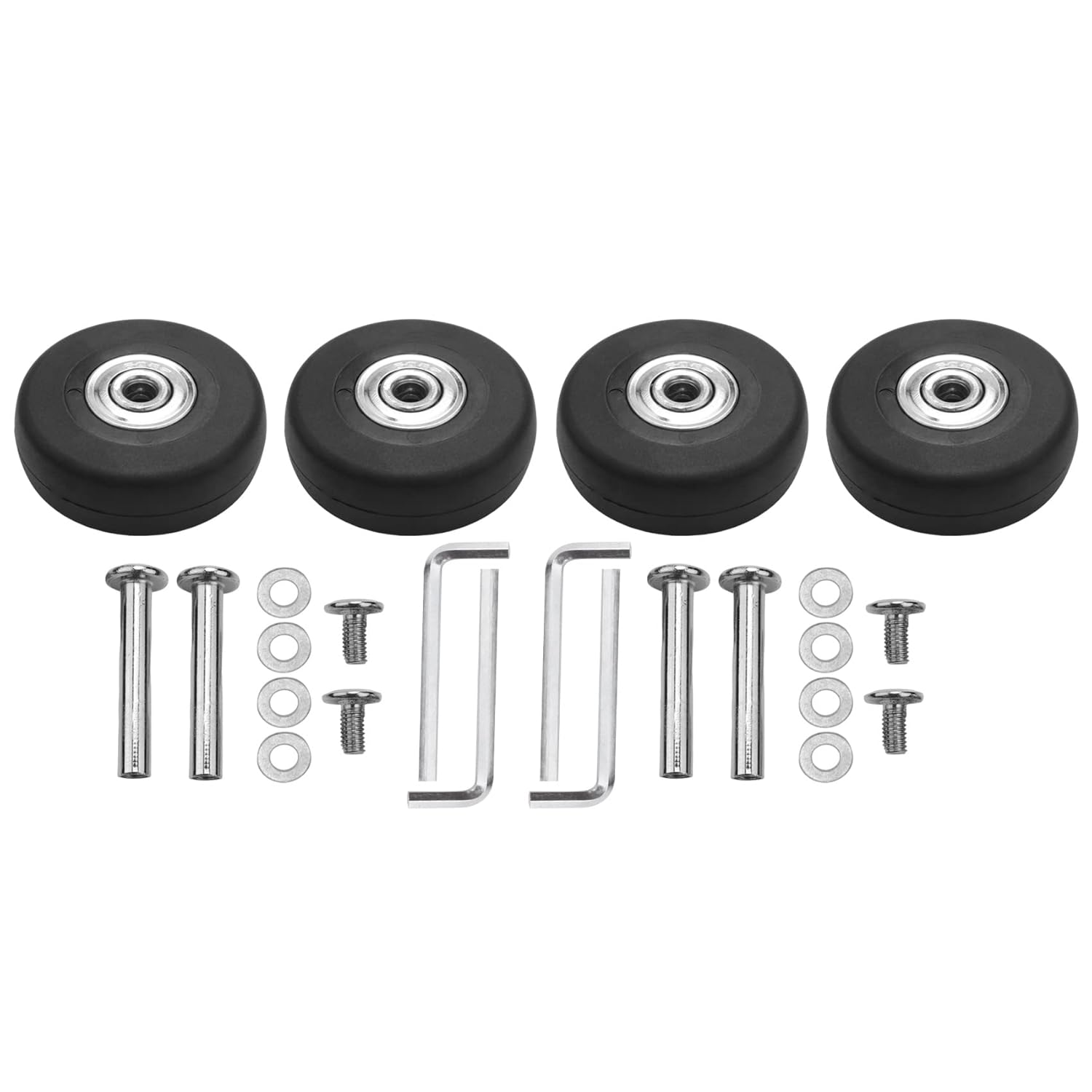 SVRITE OD 50Mm 4 Sets of Luggage Suitcase Replacement Wheels Axles Deluxe Repair Tool image number 1