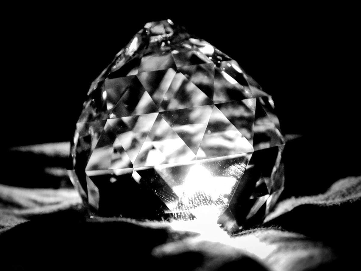 Adwikoso Crystal Ball Prism Pendant Glass Chandelier Hanging Pendant Feng Shui Sunshine Catcher Wedding Home Window D&eacute;cor (50Mm-4Pack) image number 4