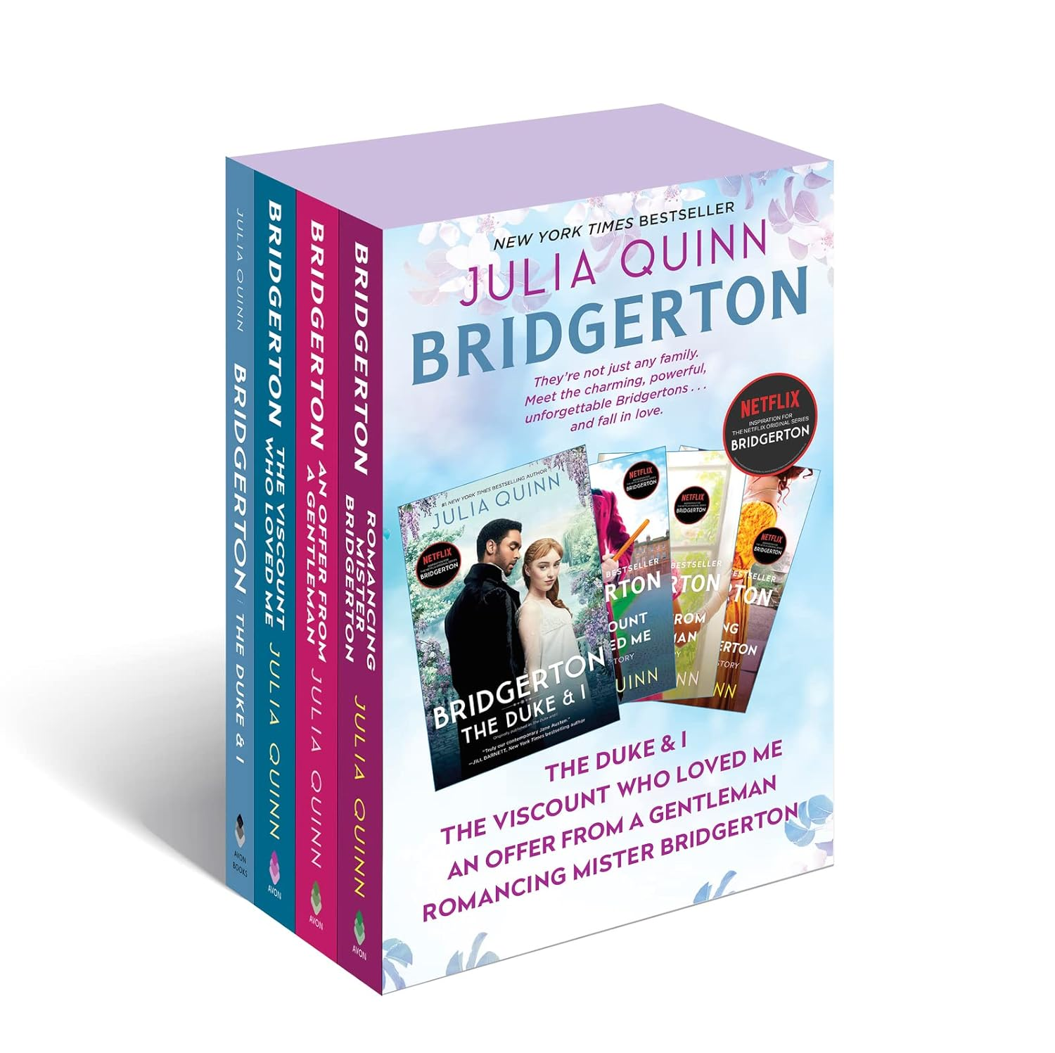 Bridgerton Boxed Set 1-4: the Duke and I / the Viscount Who Loved Me / an Offer from a Gentleman / Romancing Mister Bridgerton image number 5