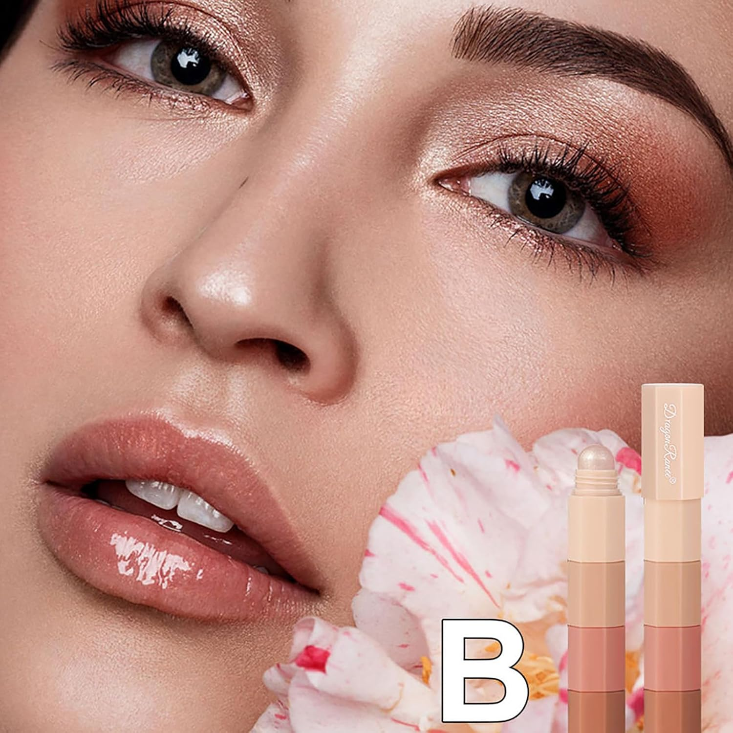 Eyeshadow Stick, 8 Colors Glitter Cream Eyeshadow Stick Set, Waterproof Eye Shadow Pencil, Colorful Eye Shadow Stick Pen Makeup Set, Waterproof & Long Lasting Starter Eyeshadow Stick Sets - 065-8Colors image number 6