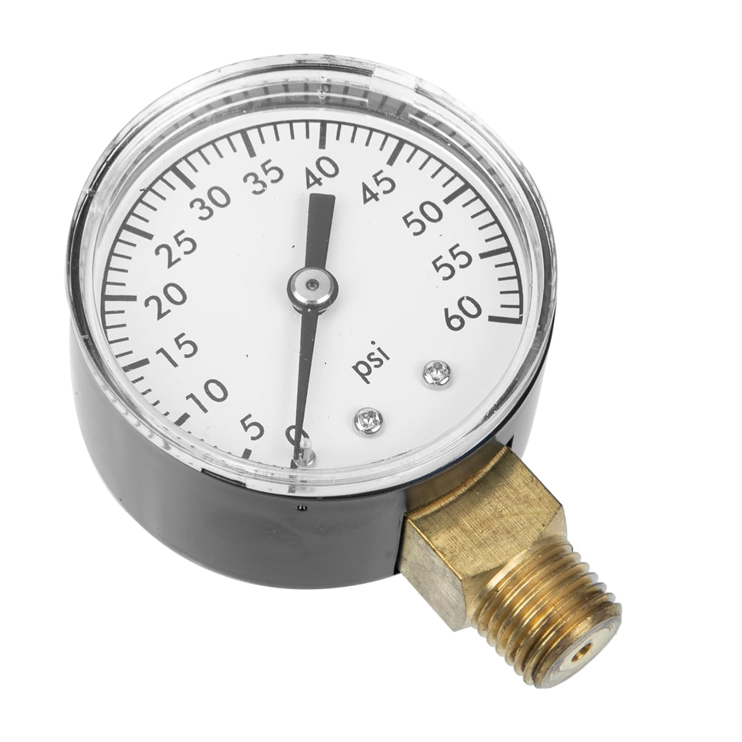 BESPORTBLE 50Mm Water Pressure Gauge 0-60Psi Pressure Gauge for Swimming Pool for Home and Park Use