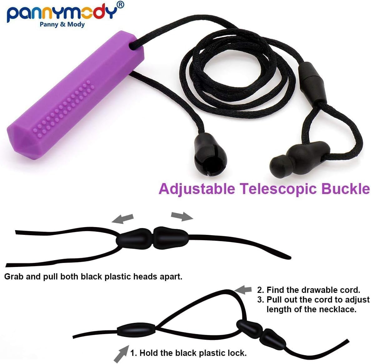 7 Pack Sensory Chew Necklaces &ndash; Australian Local Brand Panny & Mody | NDIS Reimbursement Available | Safe Silicone Chewable Tools for Kids, Teens, and Adults with Autism, ADHD, Anxiety, SPD, and Oral Motor Needs