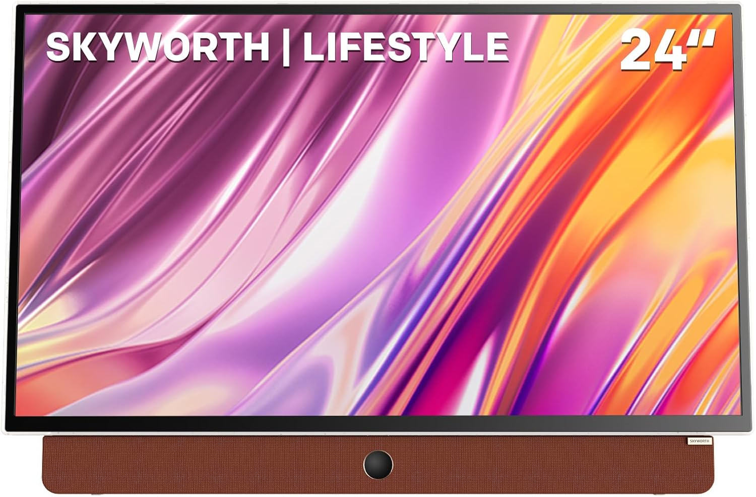 SKYWORTH 24-Inch Portable Tv,3-Hour Battery,1080P Fhd,Wide Viewing Angle,Smart Google TV, HDR10, Dolby Audio, LED, Bluetooth, Chromecast and Google Assistant