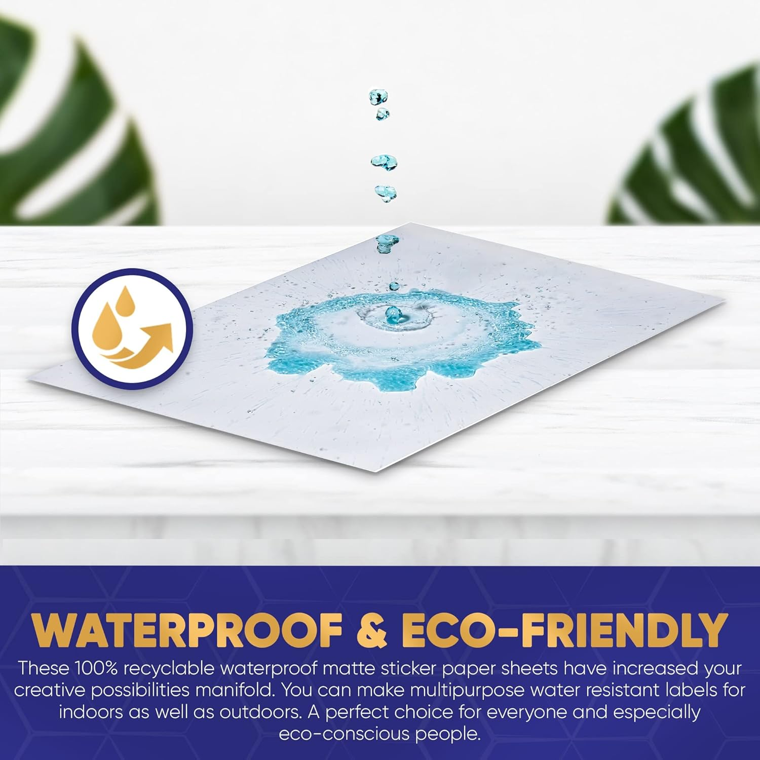 Avarrix Australia Printable Vinyl Sticker Paper for Laser Printer, Matte White, 20 Sheets, Waterproof Label Stickers, Printable Vinyl Self Adhesive Sheets, Tear Resistant, Printable Vinyl Self Adhesive Sheets, Vibrant Colours, A4 Size image number 5