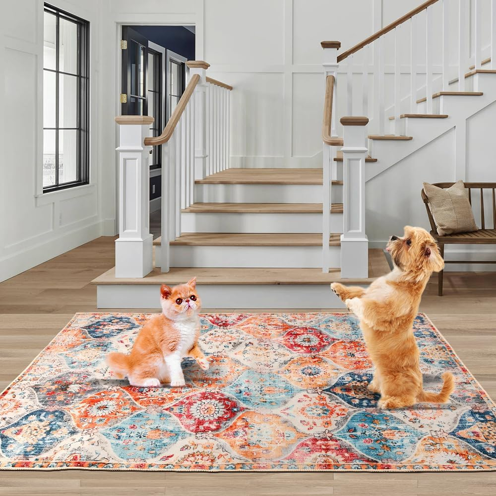 Office Chair Mat for Hardwood Floor & Tile Floor, Xinm 100 * 120Cm Heavy Duty Desk Chair Mat for Hard Floors, Computer Chair Mat anti Slip, Low Pile Carpet Floor Protector Easy to Clean image number 6