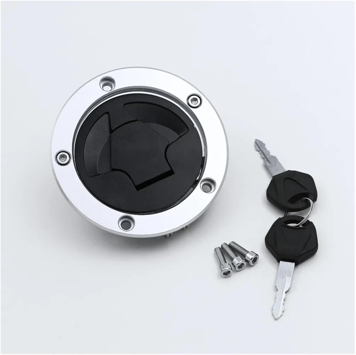 Muzhen Store Compatible with Kawasaki Compatible with Ninja 650 ER6F EX650 ER650 ER6N 2006-2015 Fuel Gas Tank Cap Cover Lock Key image number 1
