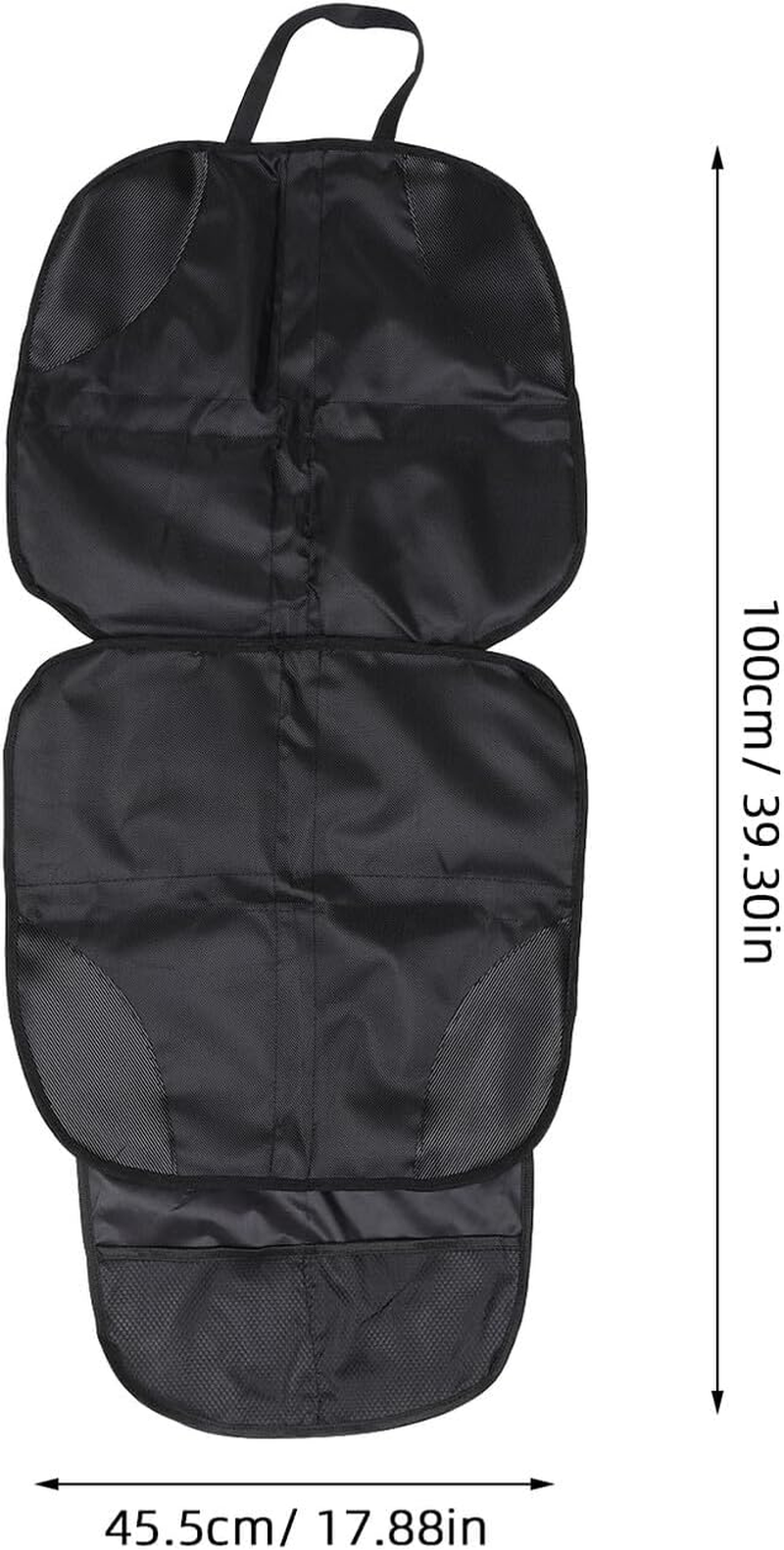 DECHOUS Car Seat Protector Mat with Padding and Large Mesh Storage Pockets Auto Protector for Seats Easy Installation Black Cover for Car Interior Cleanliness image number 4