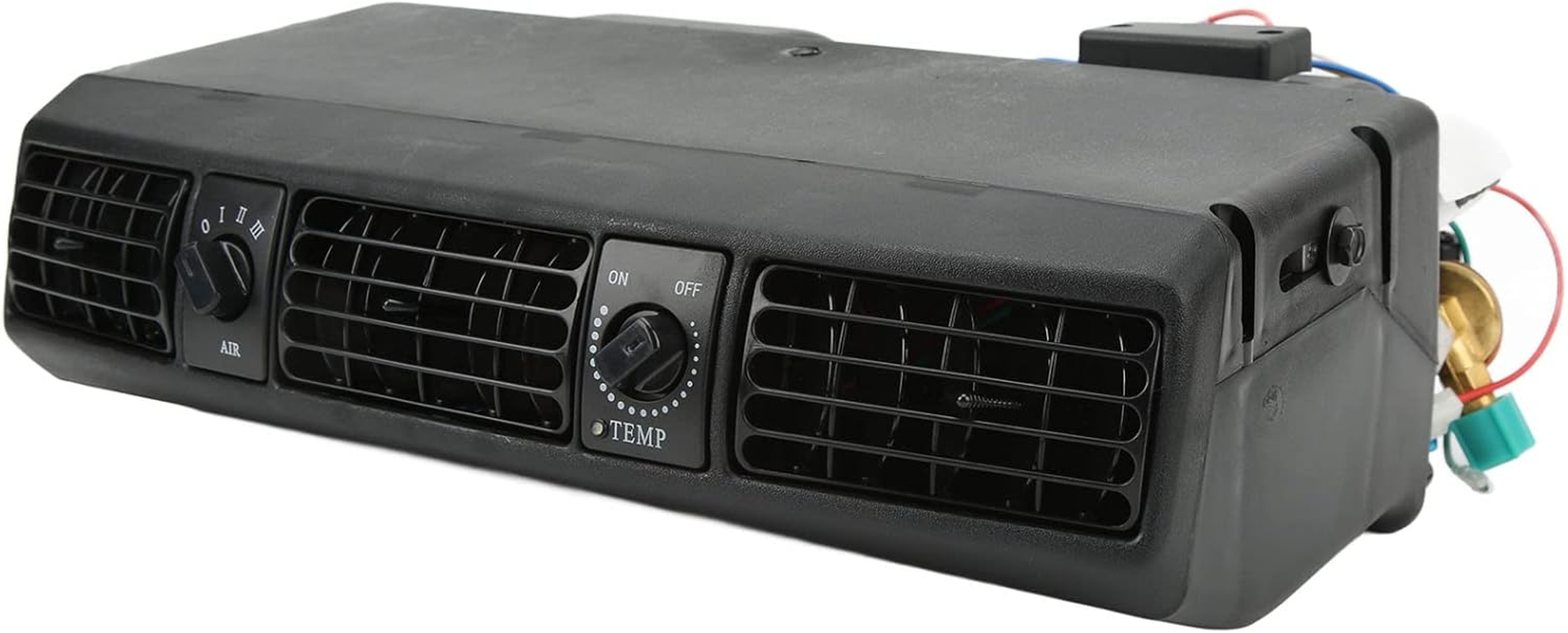 Universal Underdash Air Conditioner Evaporator, 360CFM, 3 Speed Assembly for RV, Car, Truck, Campers (24V)