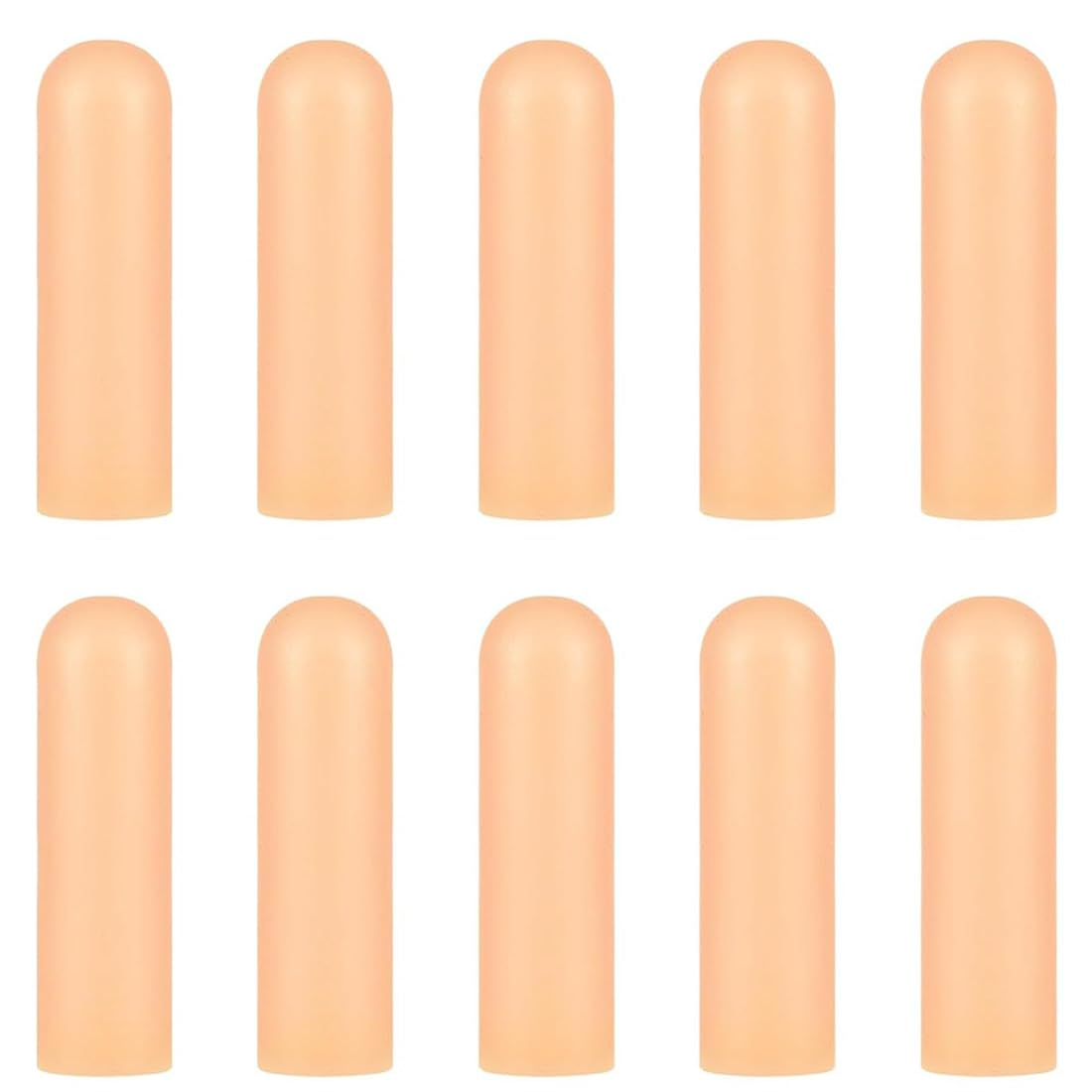 10 X Silicone Gel Finger Cots for Hand Eczema, Finger Cracking and Finger Arthritis and Protective Hand Bandage