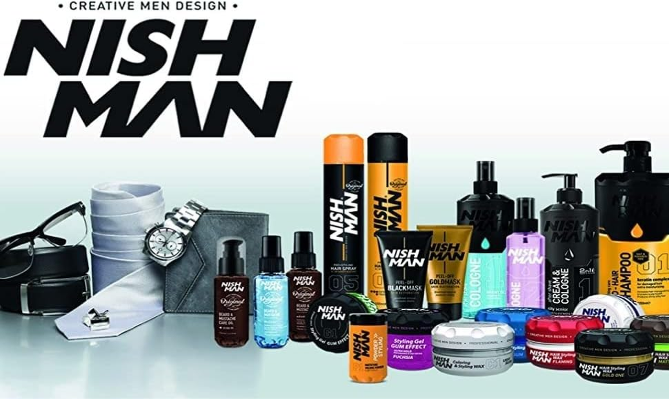 Nishman Hair Styling Series (C1 Coloring Colour Hair Styling Wax - Light Silver, 100Ml) image number 3