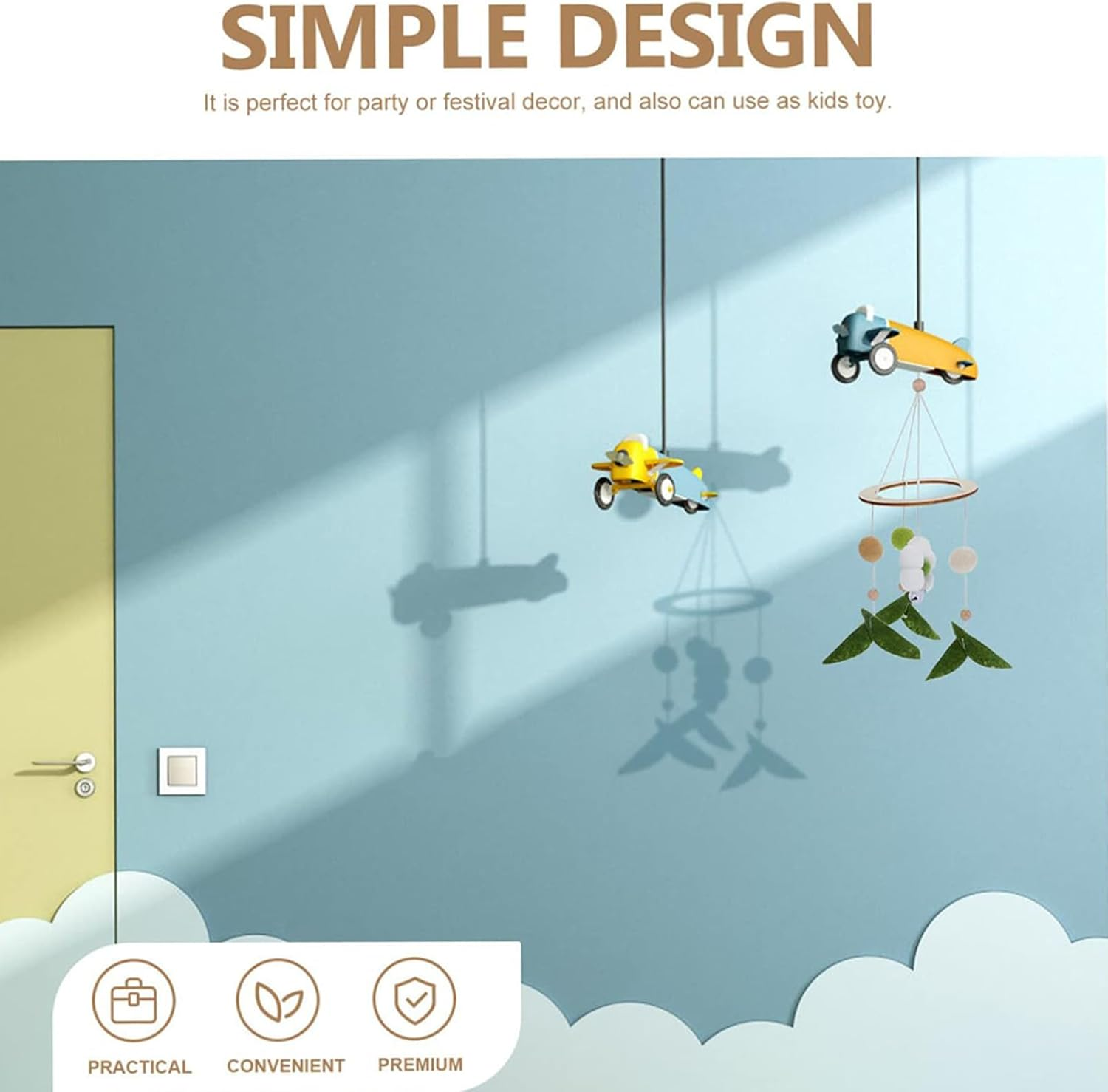 Hand Knitted Bed Rod, Crib, Dolls Bed, Waiter for Bedroom, Nativity Decoration, Bed Pendant, Bedroom Pendant, Felt