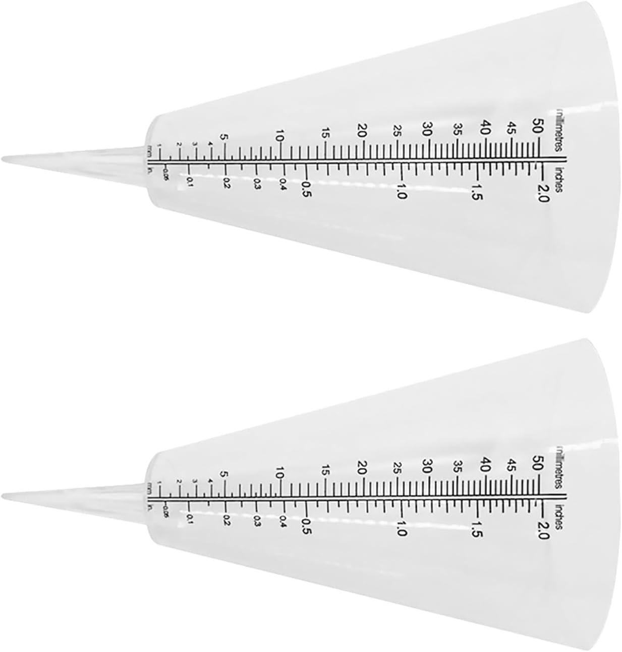 NOLITOY 2Pcs Transparent Lawn Rain Gauge with Spike Outdoor Rainfall for Accurate Measurement Plastic Rain Gauge for Garden Lawn Backyard Use image number 2