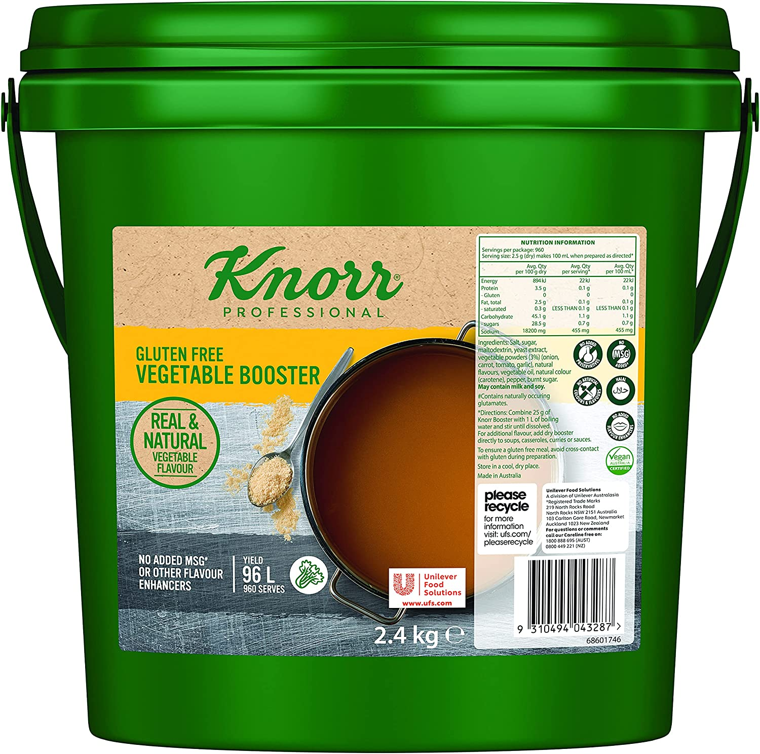 UNILEVER FOOD SOLUTIONS (1147) Knorr Booster Vegetable 2.4Kg image number 1