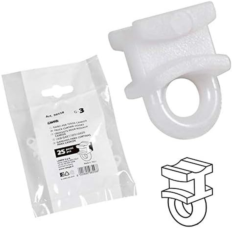 LAMPA 98558 Set of 25 Hooks for Lorry Curtains, G-3 image number 3