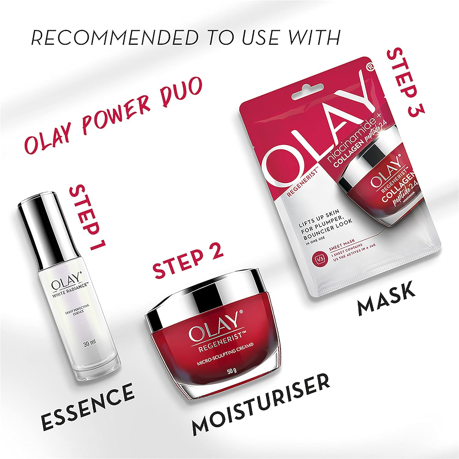 Olay Regenerist Niacinamide + Collagen Peptide 24, 1 Sheet Mask image number 6