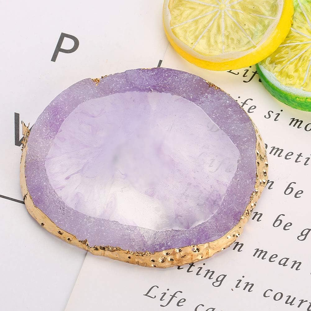 Generic Resin Nail Art Palette Professional Texture Mixing Foundation Lipsticks Color Dish for Manicure Resin Stone Nail DIY Tool Golden for Art Salon (Black)