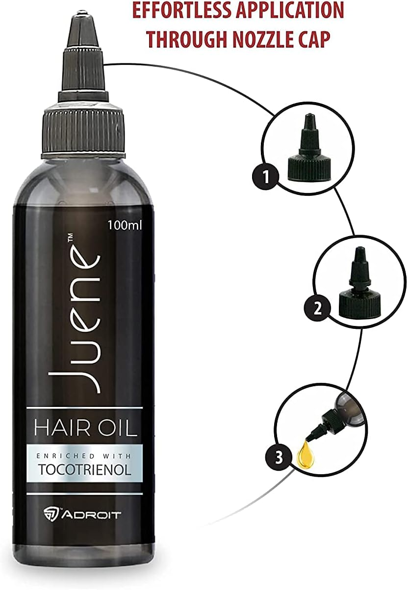 Ra Juene Hair Oil | Enriched with Tocotrienol and Coconut Oil 100Ml {Pack of 2} image number 3